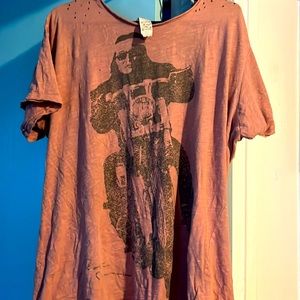 Magnolia Pearl t shirt motorcycle rider
